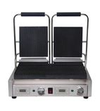 FC383 Electric Double Contact Panini Grill - Ribbed Top & Bottom