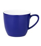 DE609 Colour Rim Melamine Mugs Blue 285ml (Pack of 6)