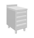Image of DP276 Stainless Steel 4 Drawer Workstation