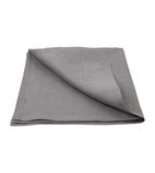 FW698 Linen Table Napkin Grey 400x400mm (Pack of 12)