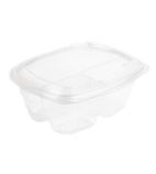 FB360 Fresco Three-Compartment Recyclable Deli Containers With Lid 750ml / 26oz (Pack of 300)