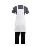 A923 Bib Apron White