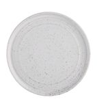 FD903 Cavolo Flat Round Plates White Speckle 220mm (Pack of 6)
