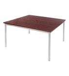 CK811 Enviro Square Outdoor Walnut Effect Faux Wood Table 1250mm