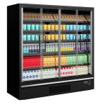 GALAXY+ GP20FGD 1955mm Wide Black Multideck Display Fridge With Double Glazed Hinged Glass Doors