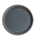 FA302 Canvas Small Rim Round Plate Blue Granite 180mm (Pack of 6)