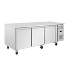 U-Series UA084 634 Ltr 3 Door Stainless Steel Refrigerated Prep Counter