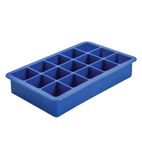 CZ402 15 Cavity Silicone Ice Cube Mould Blue