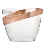 FH181 Polycarbonate Copper Banded Champagne Buckets (Pack of 2)