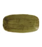 Plume FJ936 Olive Chefs' Oblong Plate No. 3 11 3/4 x 6 " (Pack of 12)