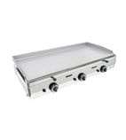 PGF1000G Propane Gas Countertop Polished Steel Plate Griddle
