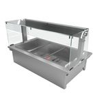 D3BMSL Countertop Heated Bain Marie Display With Gantry (Dry Heat)