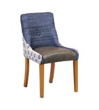 CX422 Bath Dining Chair Soft Oak with Alfresco Marine Outer Back Saddle Ash Seat