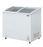 Image of G-Series GM498 200 Ltr White Display Chest Freezer With Glass Lid