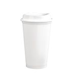 CW929 Polypropylene Reusable Coffee Cups and Lids 450ml (Pack of 25)