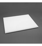 J044 High Density Thick White Chopping Board Large 600x450x25mm