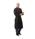 A577 Executive Chefs Tapered Apron Black