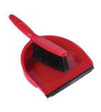 CC931 Soft Dustpan & Brush Set - Red