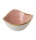 FJ907 Stonecast Petal Pink Triangle Bowl 9oz (Pack of 12)