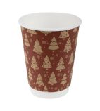 HX282 Double Wall Coffee Cups Festive Design 340ml (Pack of 500)