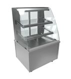 Image of PAT2C 900mm Wide Flat Glass Patisserie Serve Over Counter Display Fridge