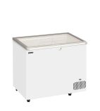 ST300 261 Ltr White Display Chest Freezer With Glass Lid