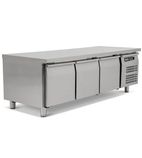 Image of SNC3 317 Ltr 3 Door Stainless Steel Refrigerated Chef Base