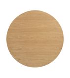 DC469 Pre-drilled Round Table Top Natural Ash Veneer 600mm