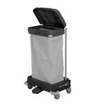 SAX120PR Mobile Waste Sack Hold with Lid 120 Ltr