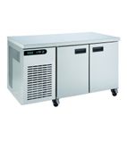 Xtra XR2H Medium Duty 280 Ltr 2 Door Stainless Steel Refrigerated Prep Counter