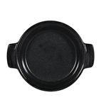 Image of DY785 Black Igneous Stoneware Individual Dish 140mm (Pack of 6)