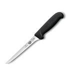 CW457 Fibrox Boning Knife Curved Edge Narrow Flexible Blade 15cm