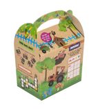 Image of DK364 Kids Recycled Kraft Bizzi Meal Boxes Pet and Farm (Pack of 200)