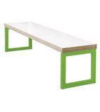 Dining Table White with Green Frame 3ft - DM653