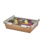 FA375 Combione Recyclable Kraft Food Trays With Lid 1280ml / 45oz