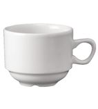 White P271 Stacking Tea Cups 212ml (Pack of 24)