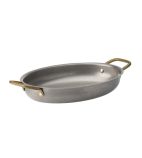 Vintage Steel HX613 Oval Dishes 245 x 175mm (Pack of 6)