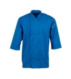 B178-XS Unisex Chefs Jacket Blue XS
