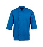 B178-M Unisex Chefs Jacket Blue M