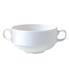 Antoinette Cream Soup Bowl Handled Stacking - V5518