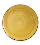 DF784 Round Coupe Plates Mustard Seed Yellow 288mm