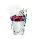 Mini GF247 Galvanised Steel Chip Bucket with Handle 135mm