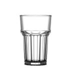 U407 Polycarbonate Nucleated American Hi Ball Glasses Half 285ml Pint CE Marked (Pack of 36)