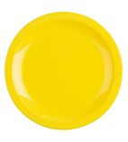 Kristallon CB767 Polypropylene Plates Yellow 230mm (Pack of 12)