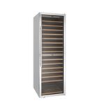 G-Series GG764 490 Ltr Upright Single Glass Door Stainless Steel Dual Zone Wine Cooler