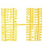 CZ610 12mm Letter Set (660 characters) Yellow