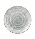 Studio Prints Homespun DA268 Stone Grey Coupe Plate 288mm