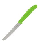Image of CP843 Tomato Knife Serrated Green 11cm