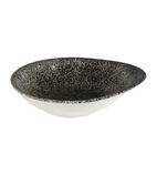 Image of Studio Prints Raku DY942 Round Dish Quartz Black 160mm (Pack of 12)