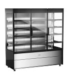 EcoShow EMD1800G 1795mm Wide Stainless Steel Multideck Display Fridge With Hinged Glass Doors